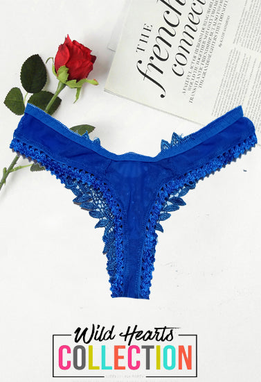 Very Very Sexy Royal Blue Thong, NikkiandNaomi