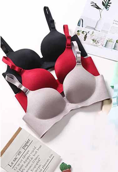Seamless wired Padded Pushup Bras (pack of 3), NikkiandNaomi