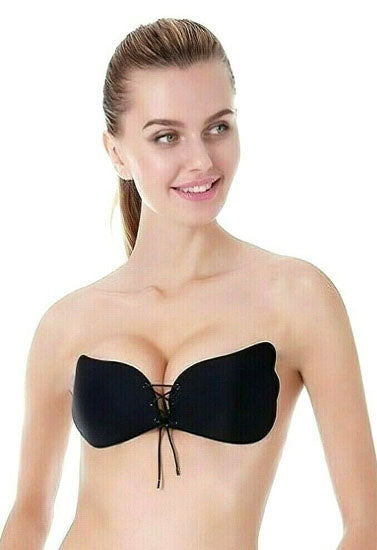 Non-Wired Padded Stick-On Push-Up Bra (Pack of 2), NikkiandNaomi