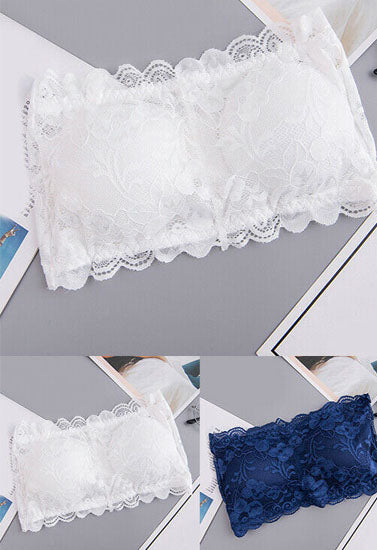 Sexy Lace Padded Tube Bra (Pack of 2), NikkiandNaomi