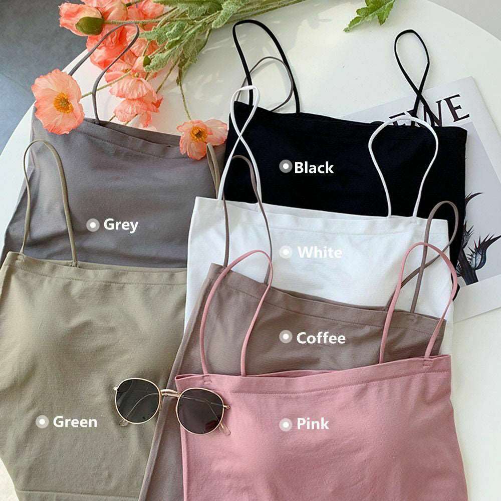 Lightly Padded Cami Top (Pack of 2), NikkiandNaomi