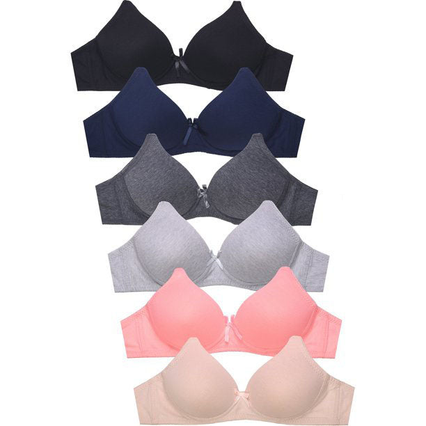 Wire-Free Seamless Padded Bra (Pack of 2), NikkiandNaomi
