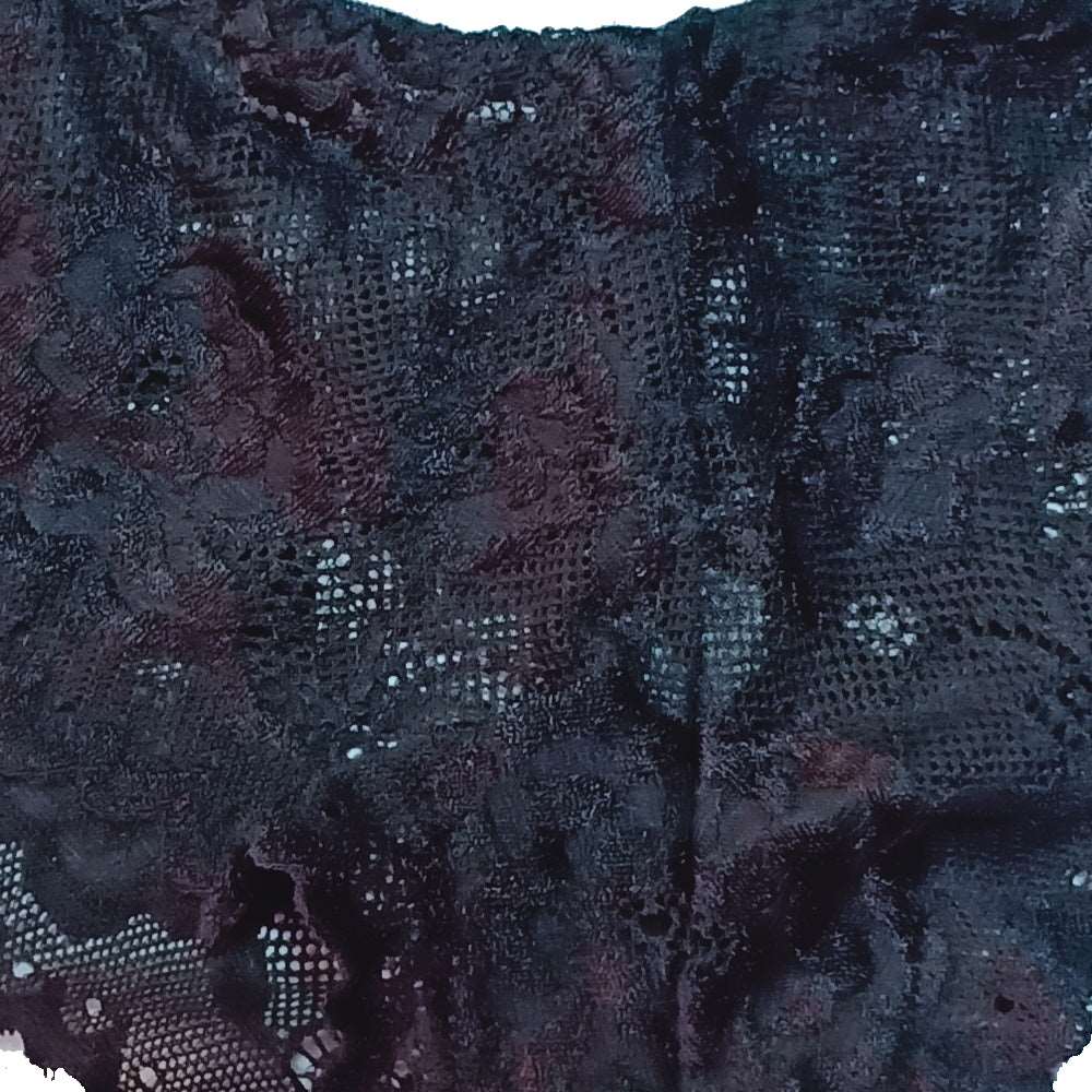 Black Floral Lace Female Panty, NikkiandNaomi