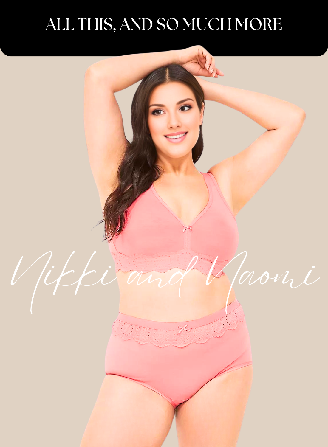 Plus size cotton panties in assorted colors by NikkiandNaomi