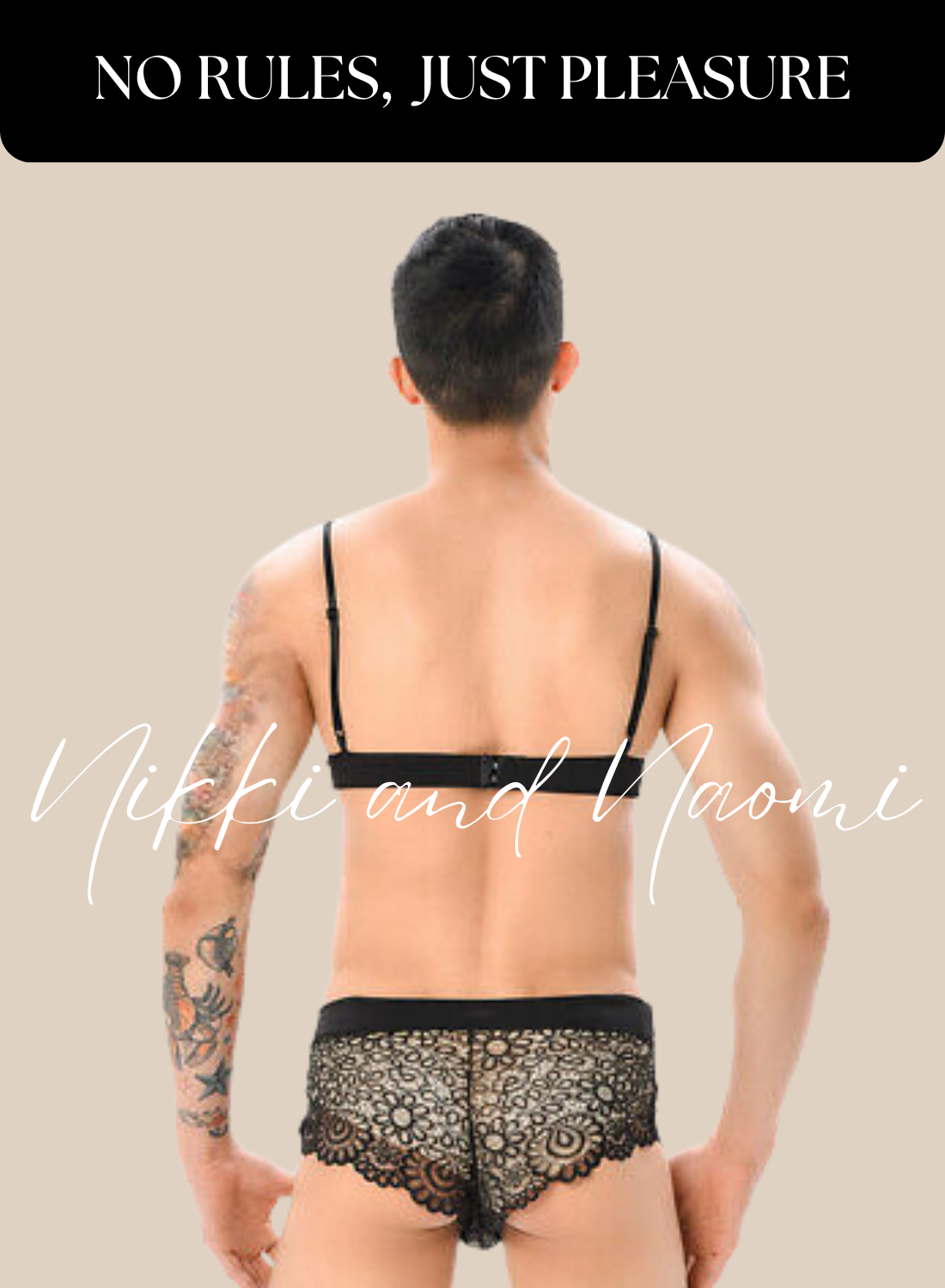 Sexy Women's Lacy Briefs for men by NikkiandNaomi