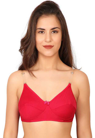 Clear Transparent Back Regular Bras (Pairs of 3), NikkiandNaomi