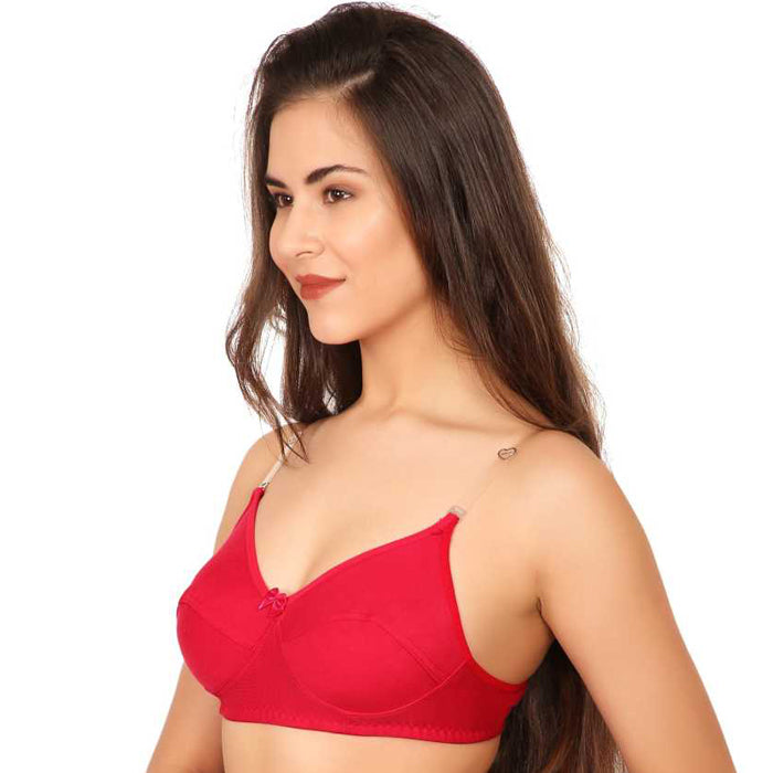 Clear Transparent Back Regular Bras (Pairs of 3), NikkiandNaomi