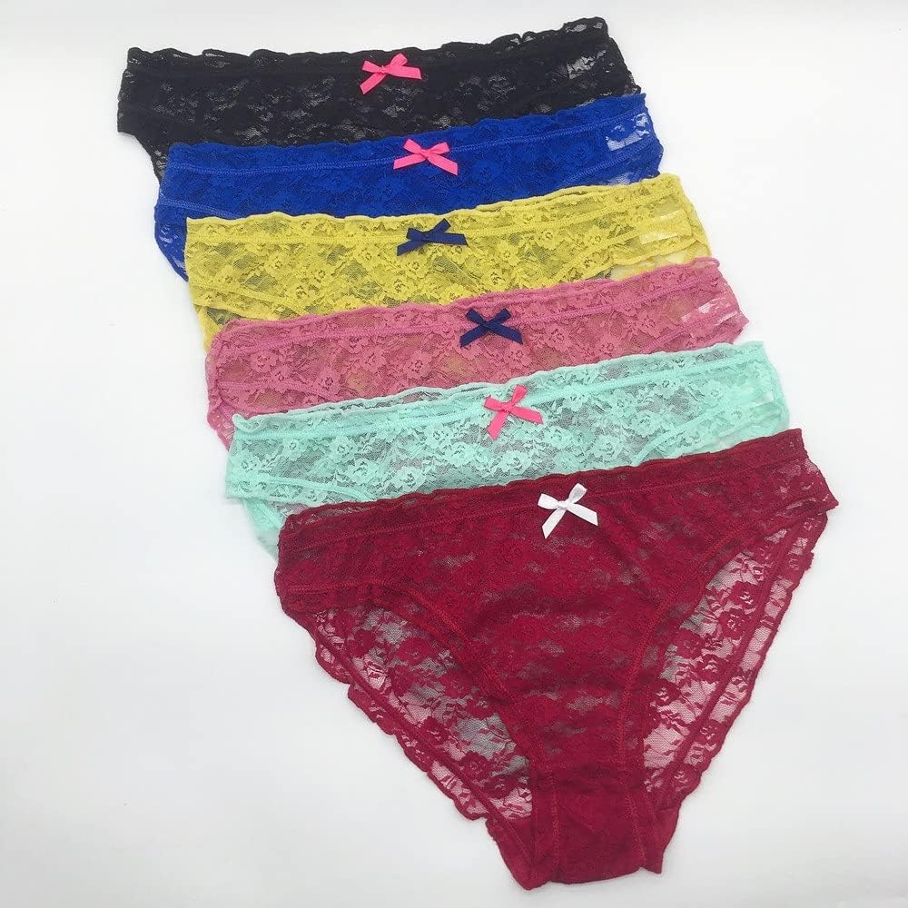 Low Rise Lace Panties Set - Pack of 4, NikkiandNaomi