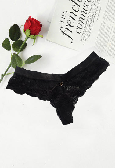 BODY Black Ruched Booty Cheeky Lace Hipster, NikkiandNaomi