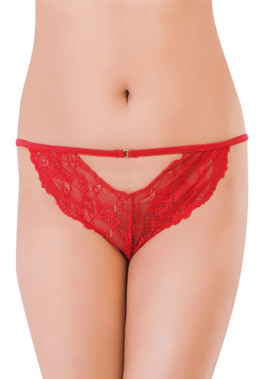 Beautiful Lace Red Women's Cheekies (Pack of 1), NikkiandNaomi