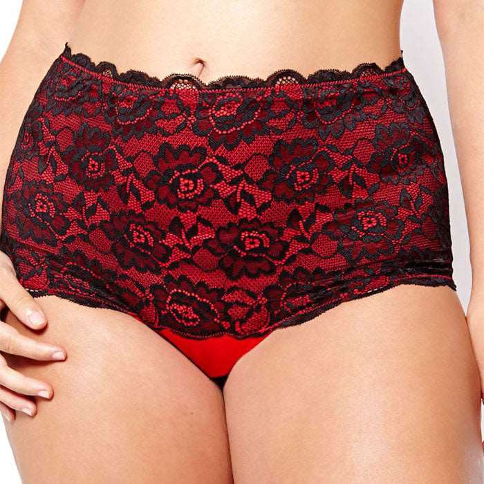 Black T-String Red Thread Work Thong, NikkiandNaomi