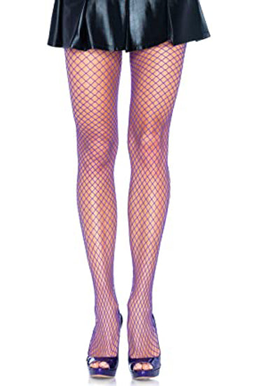 Classic net purple pantyhose, NikkiandNaomi