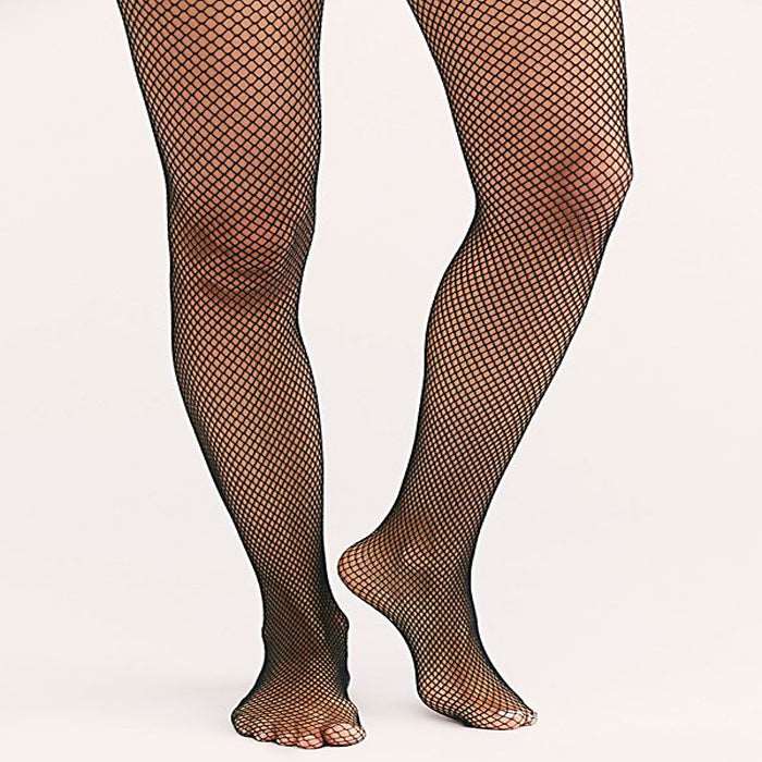 Fishnet tights pattern waist to toe