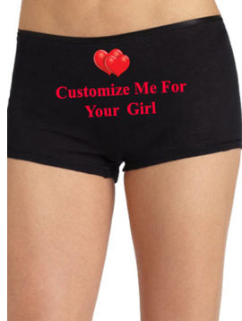 Cozy Waistband Boyshorts- Customize For Your Girl, NikkiandNaomi