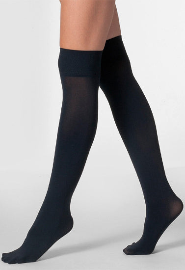 Black Glossy Sheer Knee High Socks, NikkiandNaomi