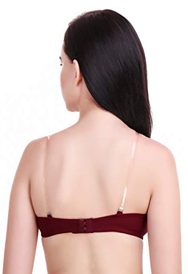 Daily wear maroon comfort bra ((pack of 2), NikkiandNaomi