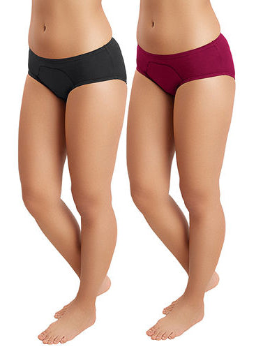 Everyday Plain Plus Size Two Bottoms + 1 Free Bra, NikkiandNaomi