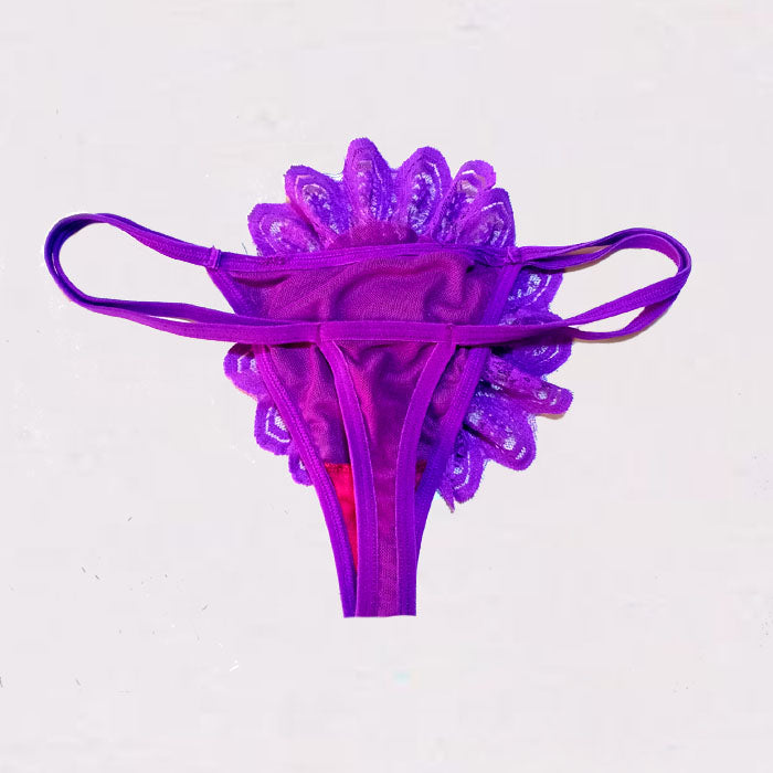 Fashion Sexy Women Flower Style Lace G-String Panty, NikkiandNaomi
