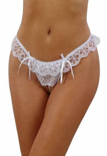 NikkiandNaomi Extra plus size pearl lace thong, NikkiandNaomi