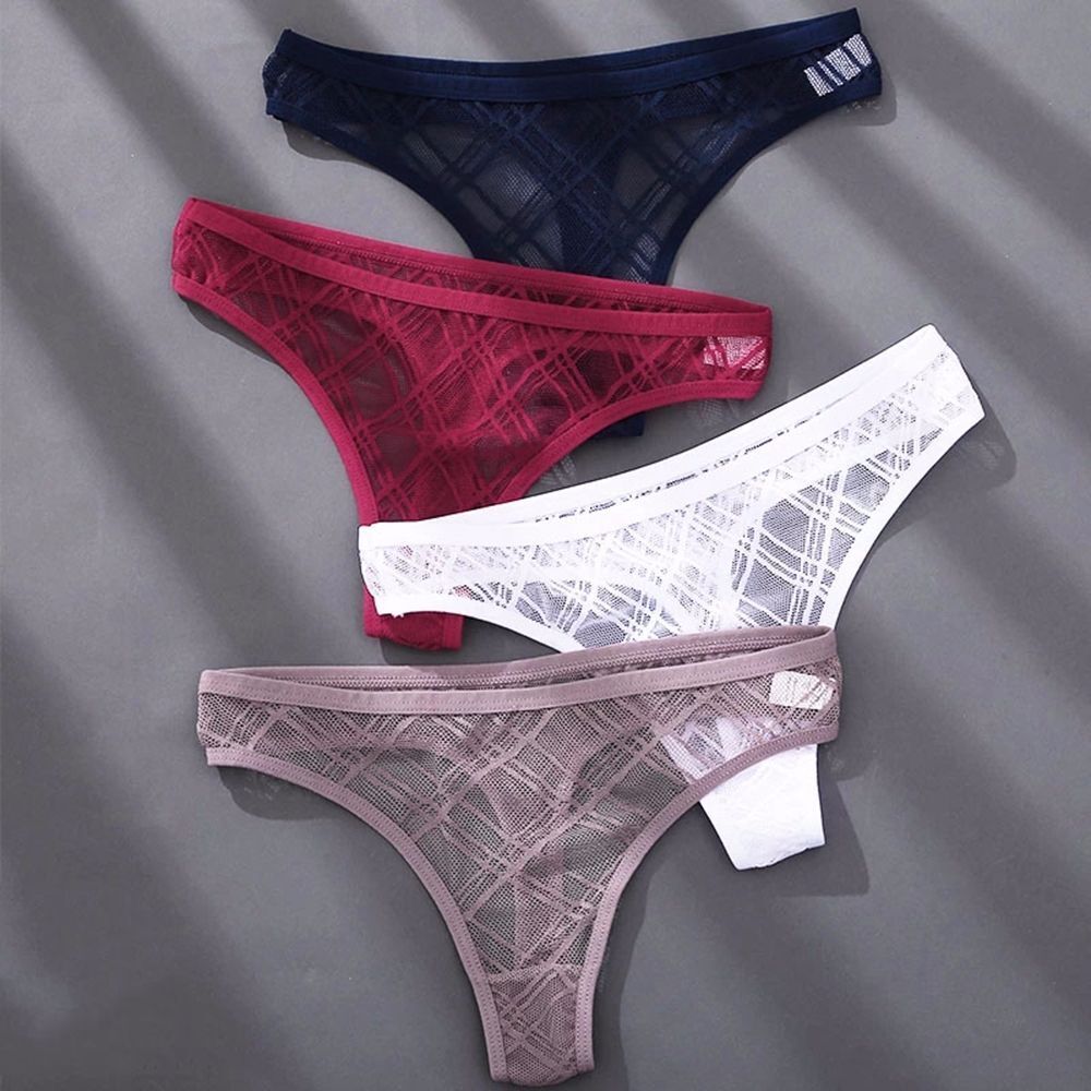 Ladies Low Waist Mesh Hollow Lace Panties, NikkiandNaomi