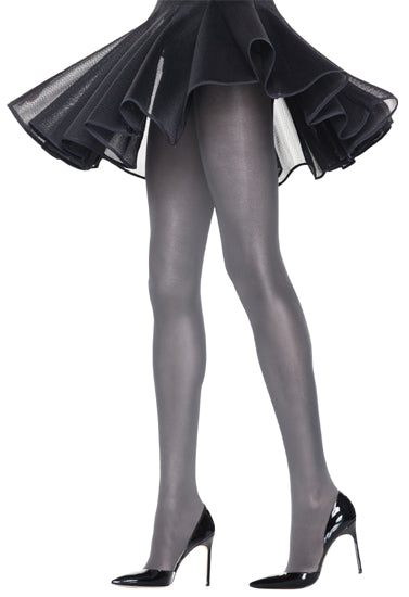 Silky sheer Grey pantyhose