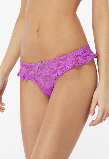 Pink Lace Frill Brief, NikkiandNaomi