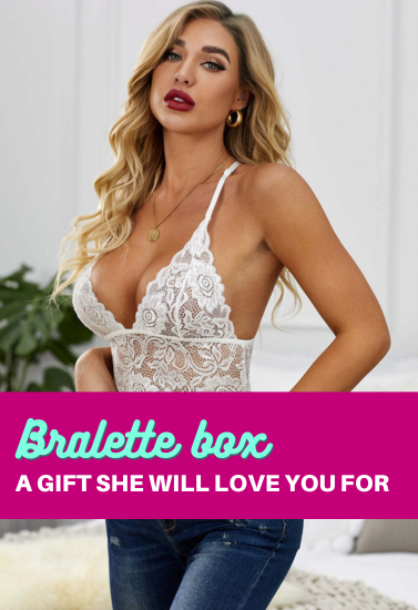 Lace bralette gift box, NikkiandNaomi
