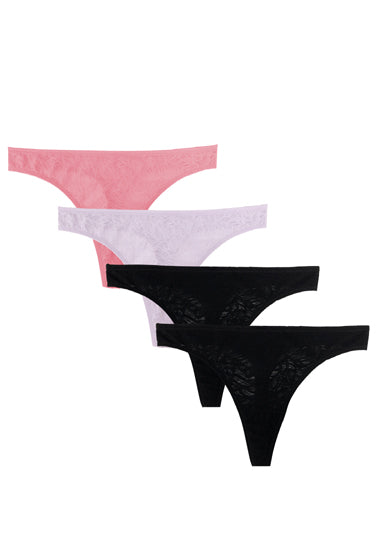 Sexy Lace thong panties pack of 4, NikkiandNaomi