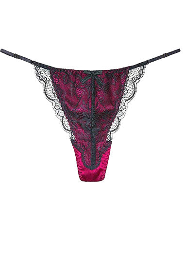Classy Black Net G-String Thong Underwear, NikkiandNaomi