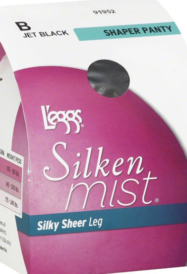 Silken mist black mist control top sheer toe, NikkiandNaomi