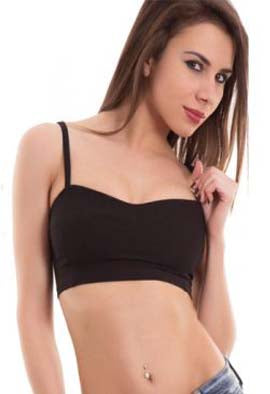 Longline Cozy Black Seamless Cage Bra, NikkiandNaomi