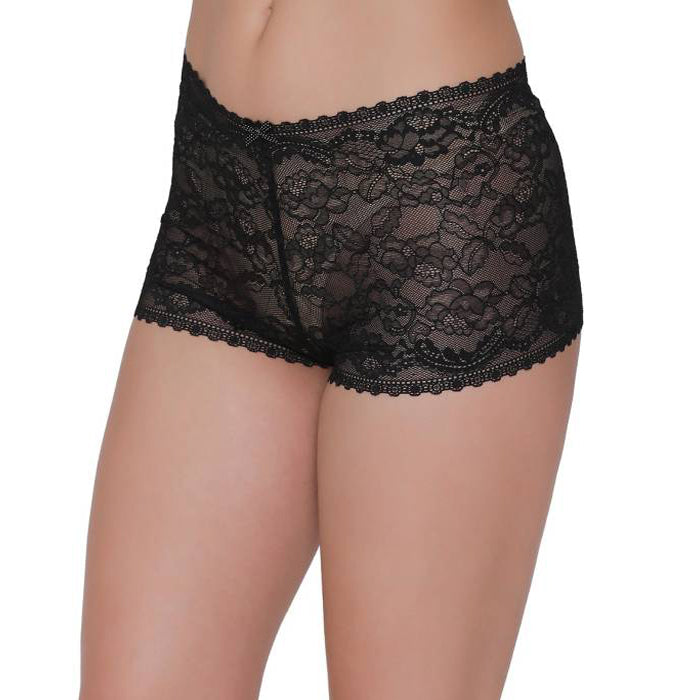 Lovely Floral Laced Sexy Boyshorts, NikkiandNaomi