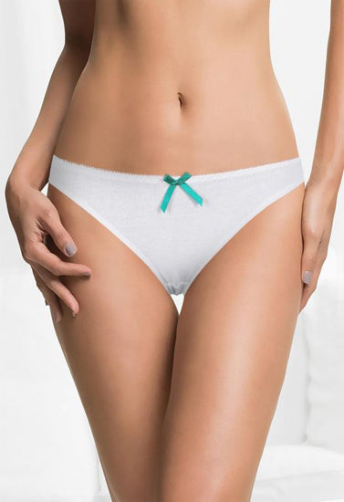 Cotton Thong Panty in Black (pack of 2), NikkiandNaomi
