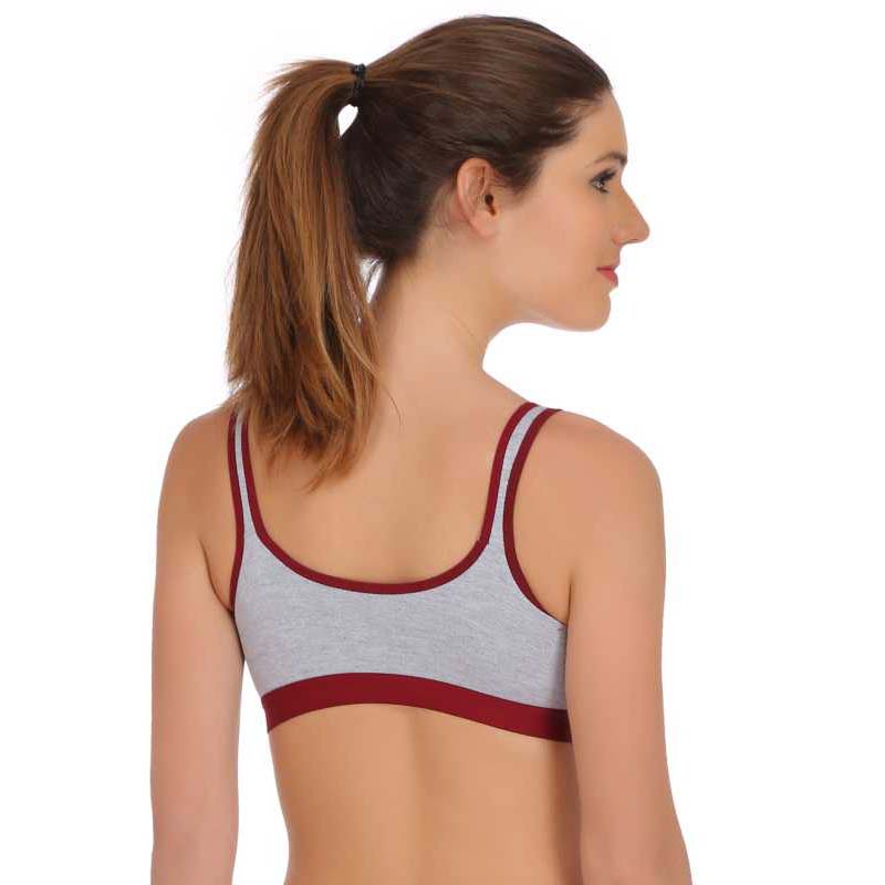 Medium Impact Non Padded Sports Bra (Pack of 3), NikkiandNaomi