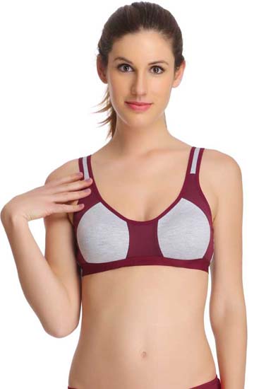 Medium Impact Non Padded Sports Bra (Pack of 3), NikkiandNaomi