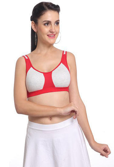 "Non" padded medium impact Sports bra (Pack of 2),,NikkiandNaomi