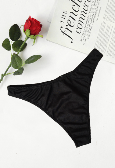 Sexy & Smart Black Tanga Thong, NikkiandNaomi