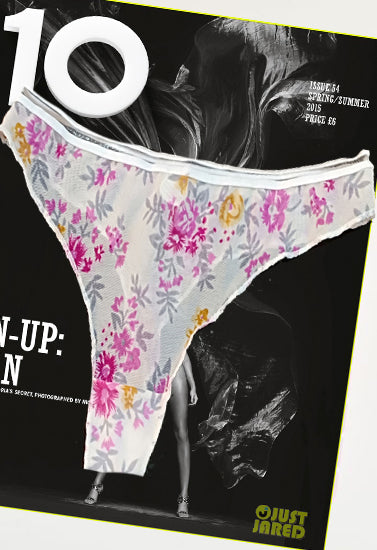 Fully Transparent Floral Printed Luxurious Thong, NikkiandNaomi