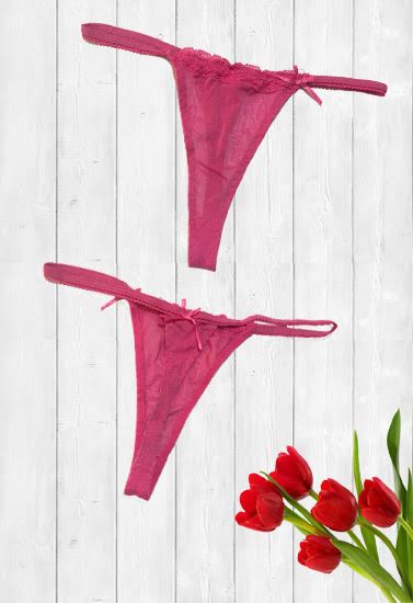 Sexy Pink Mesh G-String, NikkiandNaomi