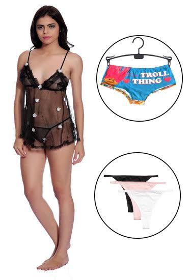 Sexy & Romantic Lingerie First Night Gift Pack, NikkiandNaomi