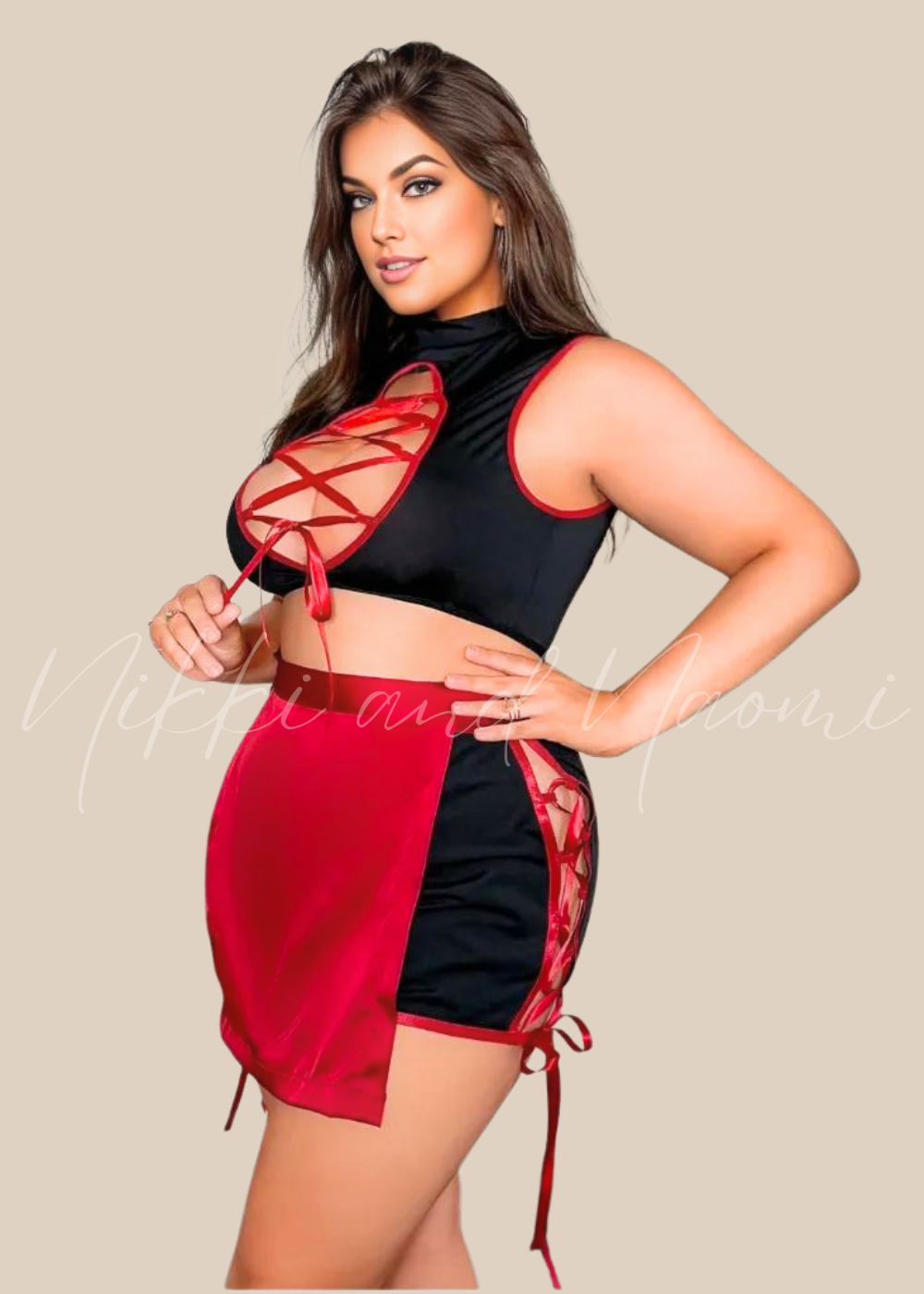 Sexy Maid Costume Plus Size by Nikki and Naomi