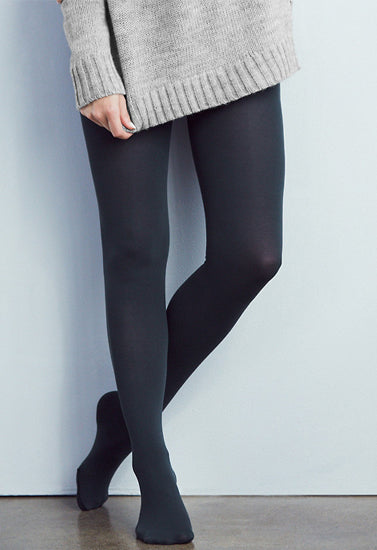 Silky Fit Fashion Hosiery Navy Blue Pantyhose, NikkiandNaomi