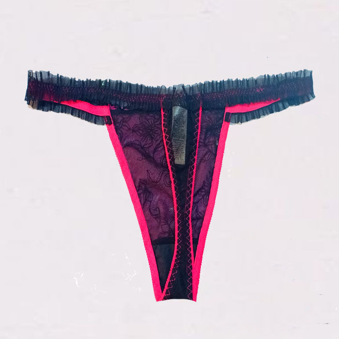 Splash Seeing Thread Mesh Lace G-String, NikkiandNaomi