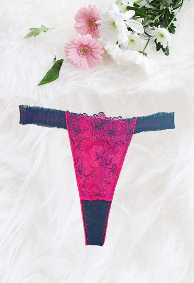 Splash Seeing Thread Mesh Lace G-String, NikkiandNaomi