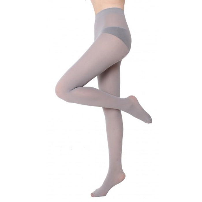 Top control grey women pantyhose regular fitting pack of 3, NikkiandNaomi