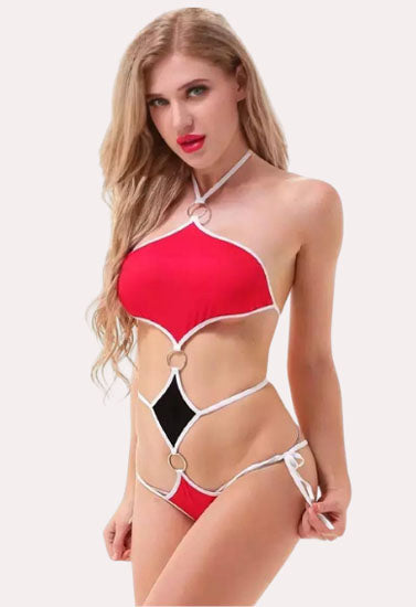 Enchante Lace Elegance Babydoll Ensemble, NikkiandNaomi