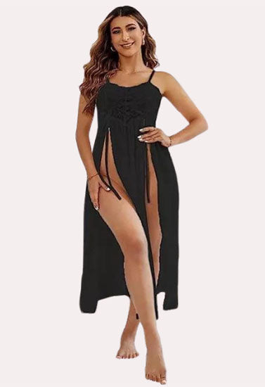 Romantic Black Babydoll Nightwear, NikkiandNaomi