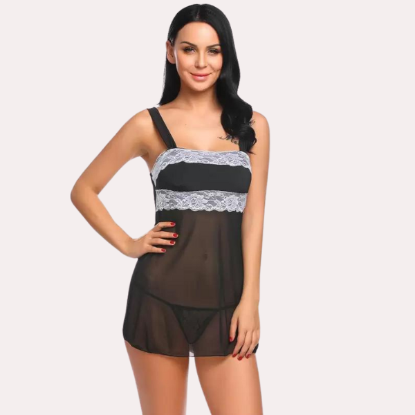 Mesh and Lace Women's Babydoll, NikkiandNaomi