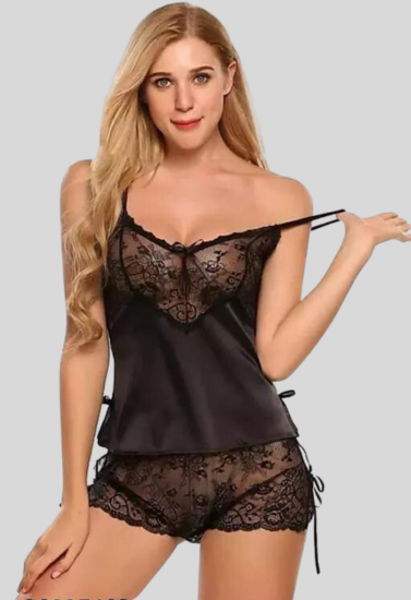 NikkiandNaomi Black Babydoll Nightwear, NikkiandNaomi