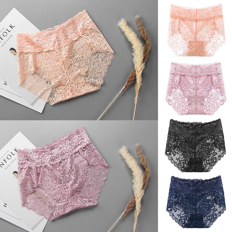Sexy Lace High Waist Underwear (Pack of 5), NikkiandNaomi